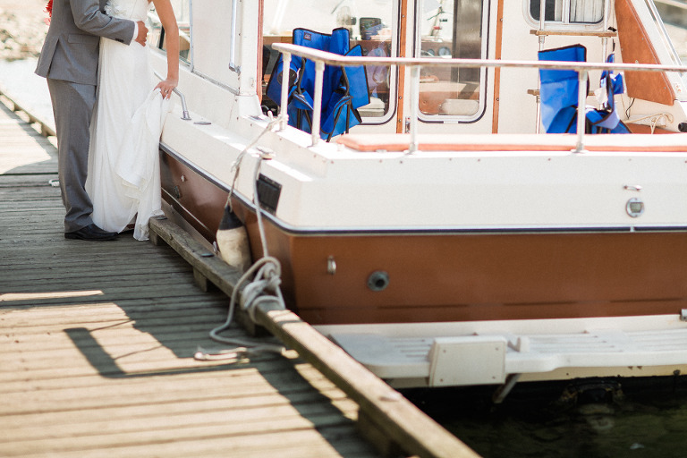 kelowna boat wedding