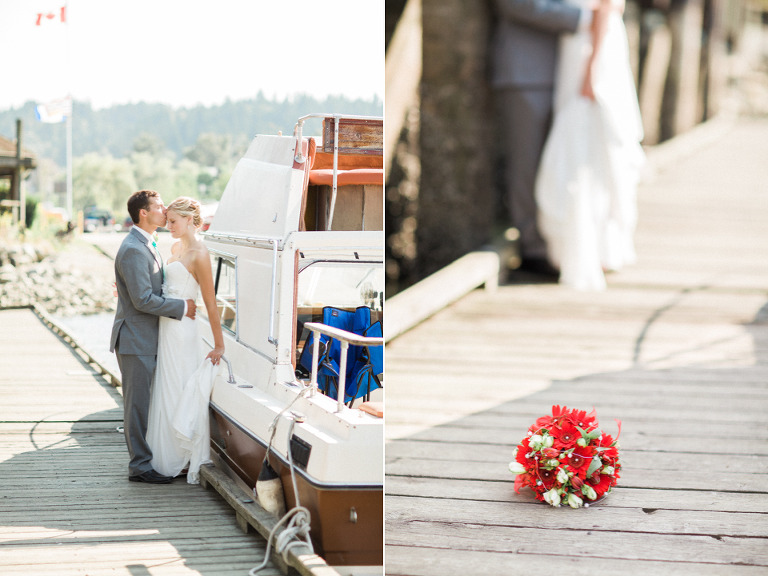 vancouver boat dock wedding