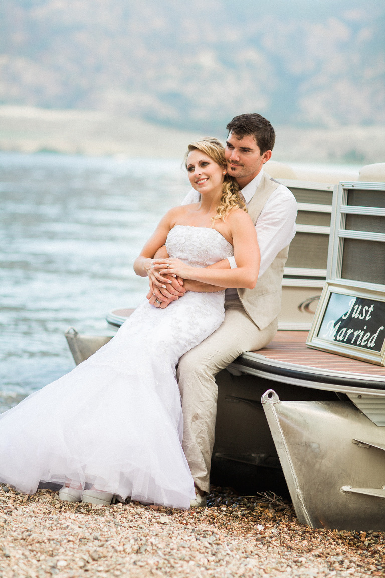 oliver pontoon boat wedding